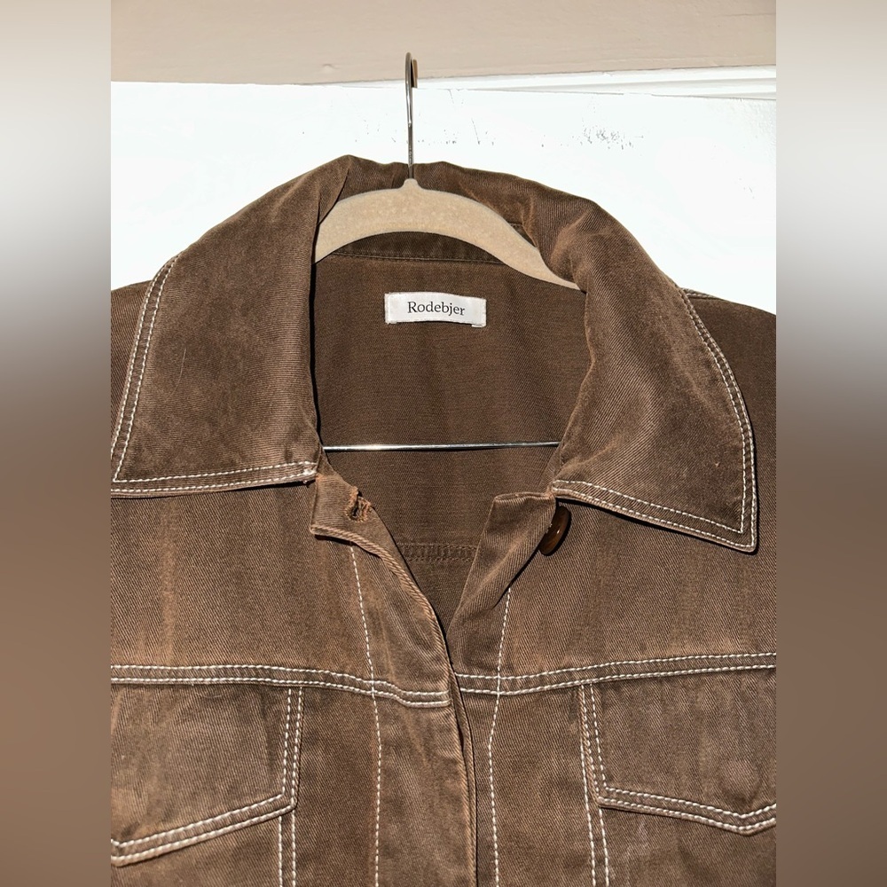 Rodebjer Marmise Brown Corduroy Jacket Size XL - Picture 7 of 11